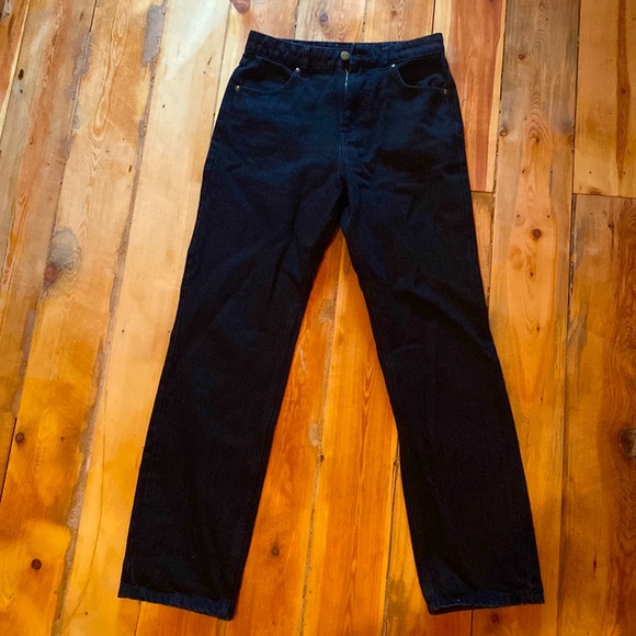 NWOT AFENDS organic denim straight leg jean, washed black, size 26 - Picture 2 of 3